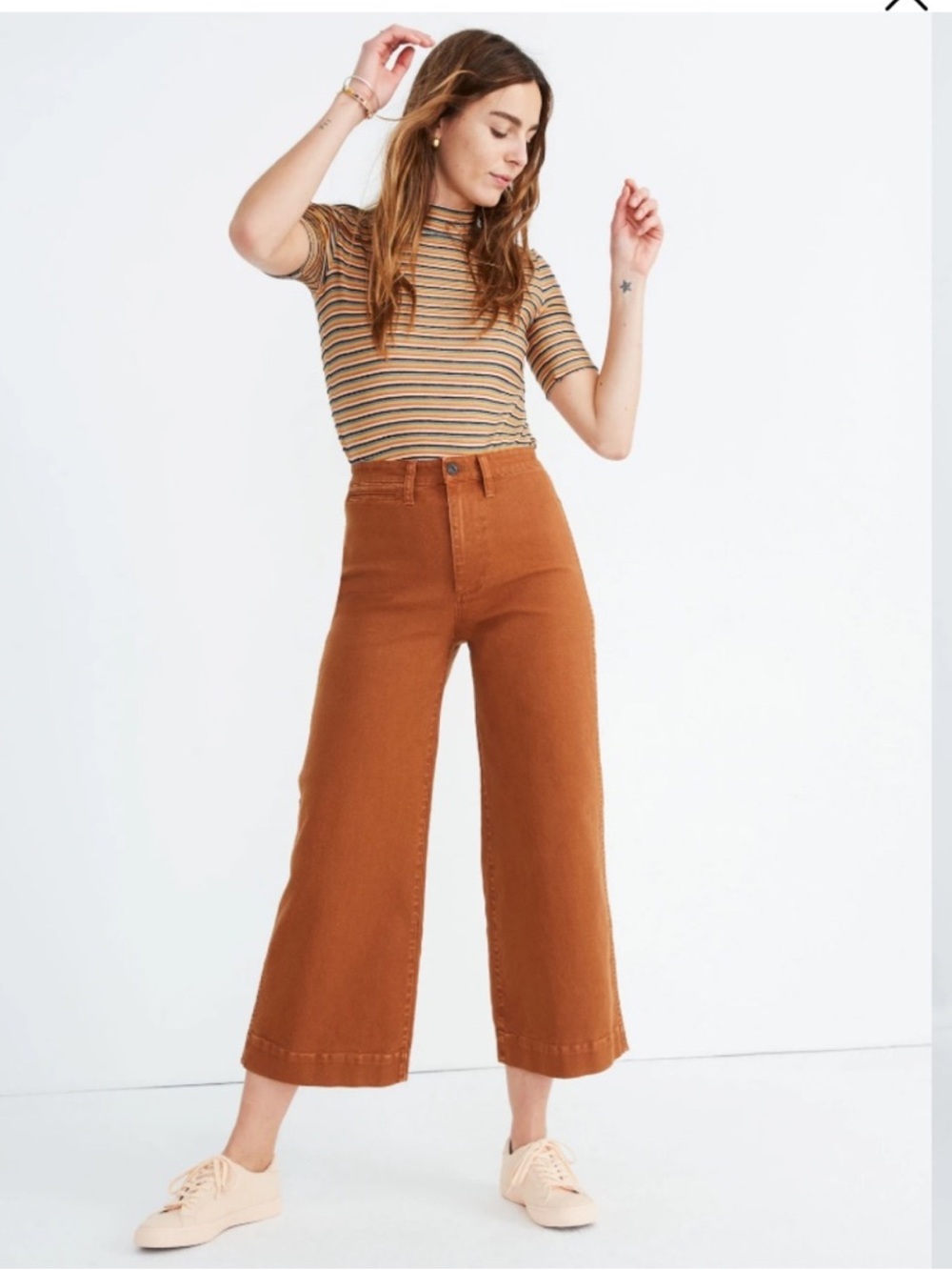 Madewell Curvy Slim Emmett Wide Leg in Warm Nutmeg Size 29